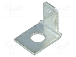 Terminal: flat; 5.5mm; 0.8mm; male; M4; screw; brass; tinned