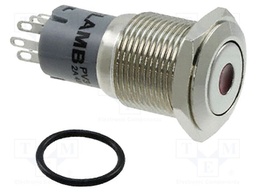 Switch: vandal resistant; Pos: 2; DPDT; 2A/48VDC; IP40; ON-(ON)