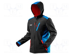 Soft-shell jacket; Size: XL; blue-black; HD+; 360g/m2