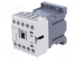 Contactor: 3-pole; NO x3; Auxiliary contacts: NO; 24VDC; 12A; DIN