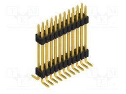 Connector: pin strips; pin header; male; PIN: 22; 1.27mm; SMT; 2x11