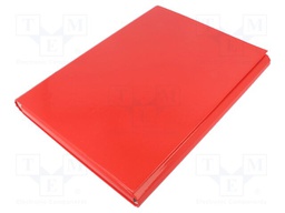 Folder; A4; red; Velcro fastening