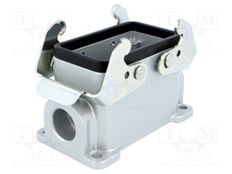 Enclosure: for HDC connectors; C146; size E10; with double latch