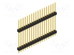 Connector: pin strips; pin header; male; PIN: 18; 2.54mm; THT; 1x18