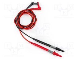 Test leads; Umax: 1kV; Imax: 20A; 1m; red and black; 2pcs.