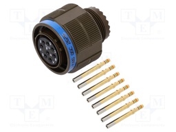 Connector: circular; D38999 series III; plug; female; PIN: 8; 7.5A