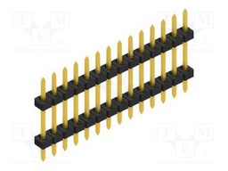 Connector: pin strips; pin header; male; PIN: 14; 2mm; THT; 1x14