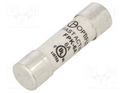 Fuse: fuse; quick blow; 6A; 600VAC; 600VDC; cylindrical,industrial