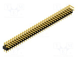 Connector: pin strips; pin header; male; PIN: 66; 2.54mm; THT; 2x33