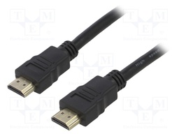 Cable; HDMI 1.4; HDMI plug,both sides; 3m; black