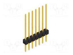 Connector: pin strips; pin header; male; PIN: 7; 2.54mm; THT; 1x7