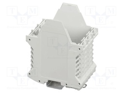 Enclosure base; with terminals; grey; UL94V-0; ME 67,5; X: 107.3mm