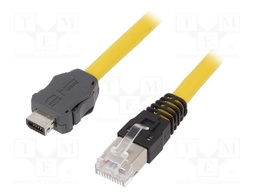 Cable: patch cord; RJ45 plug,ix Industrial plug; Cat: 6a; 7.5m