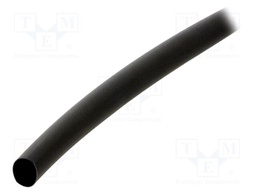 Heat shrink sleeve; thin walled,flexible; 2: 1; 9.5mm; black