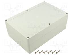 Enclosure: multipurpose; X: 140mm; Y: 210mm; Z: 75mm; ZP; light grey