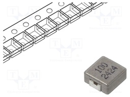 Inductor: wire; SMD; 10uH; ±20%; 7.1x6.6x2.8mm