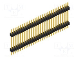 Connector: pin strips; pin header; male; PIN: 32; 1.27mm; THT; 1x32