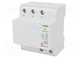 Surge arrester; Type 1+2+3; for DIN rail mounting