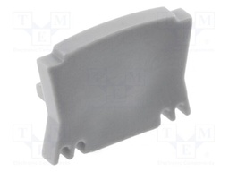 Cap for LED profiles; silver; 10pcs.