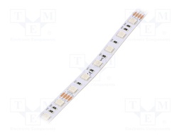 LED tape; RGB; 5050; 24V; LED/m: 60; 10mm; IP33; 120°; Pmax/m: 14.4W/m