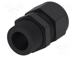 Cable gland; without nut,with long thread; M25; 1.5; IP68; black