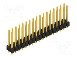 Connector: pin strips; pin header; male; PIN: 34; 2.54mm; THT; 2x17