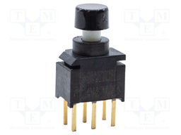 Switch: push-button; Pos: 2; DPDT; ON-(ON); 0.02A/20VAC; -30÷85°C