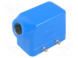 Enclosure: for Han connectors; Han Ex; size 10B; for cable; M20