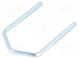 U-bolt; D; steel; zinc; Thread len: 46mm; Int.width: 49mm; H: 90mm