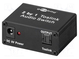 Colour: black; Input: Toslink socket x2; Out: Toslink socket