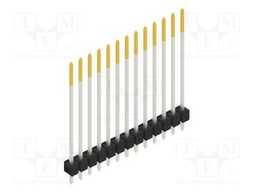 Connector: pin strips; pin header; male; PIN: 13; 2.54mm; THT; 1x13