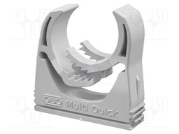 Holder; 31÷37mm; polyamide; light grey