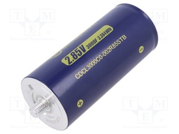 Capacitor: electrolytic; supercapacitor; 3000F; 2.85VDC; -40÷65°C