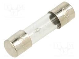 Fuse: fuse; 12A; 250VAC; glass; 20x5.2mm; brass; bulk; nickel plated