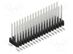 Connector: pin strips; pin header; male; PIN: 36; 1.27mm; SMT; 2x18