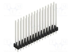 Connector: pin strips; pin header; male; PIN: 30; 2.54mm; THT; 2x15