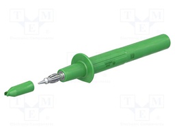 Measuring tip; 32A; green; Tip diameter: 4mm; Socket size: 4mm