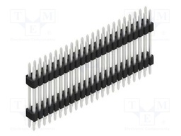 Connector: pin strips; pin header; male; PIN: 46; 1.27mm; THT; 2x23