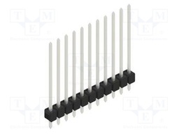 Connector: pin strips; pin header; male; PIN: 11; 2.54mm; THT; 1x11