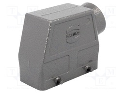 Enclosure: for Han connectors; Han; size 16B; for cable; high