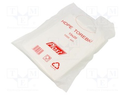 Plastic bag; L: 200mm; Width: 150mm; Thick: 6um; HDPE; transparent