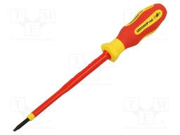 Screwdriver: insulated; slot; 3mm; Blade length: 100mm