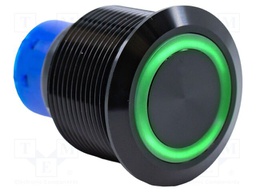 Switch: vandal resistant; DPDT; 3A/250VAC; IP67; ON-ON; green; 3V