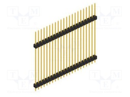 Connector: pin strips; pin header; male; PIN: 22; 2.54mm; THT; 1x22