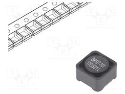 Inductor: wire; SMD; 100uH; Ioper: 1.96A; 163mΩ; 12.5x12.5x8mm; ±20%