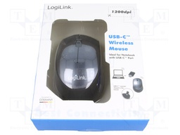 Optical mouse; black,grey; USB C; wireless; No.of butt: 3; 10m
