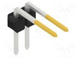 Connector: pin strips; pin header; male; PIN: 2; 2.54mm; THT; 1x2