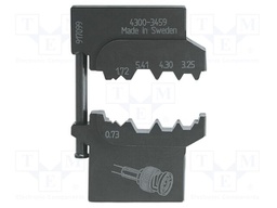Crimping jaws; coaxial connectors