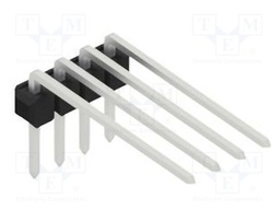 Connector: pin strips; pin header; male; PIN: 4; 2.54mm; THT; 1x4