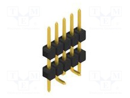 Connector: pin strips; pin header; male; PIN: 5; 2.54mm; SMT; 1x5